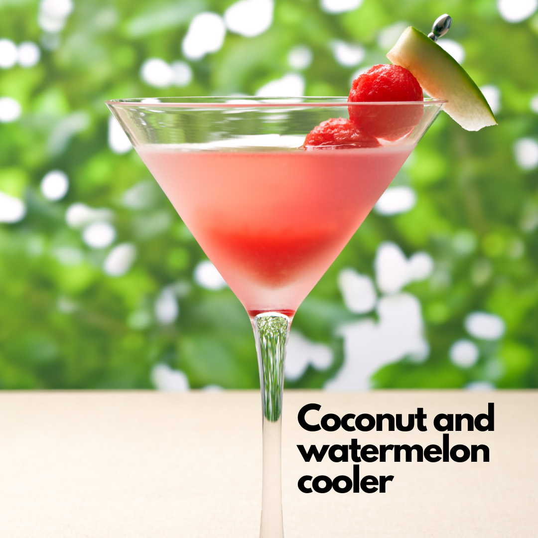 Coconut and watermelon cooler