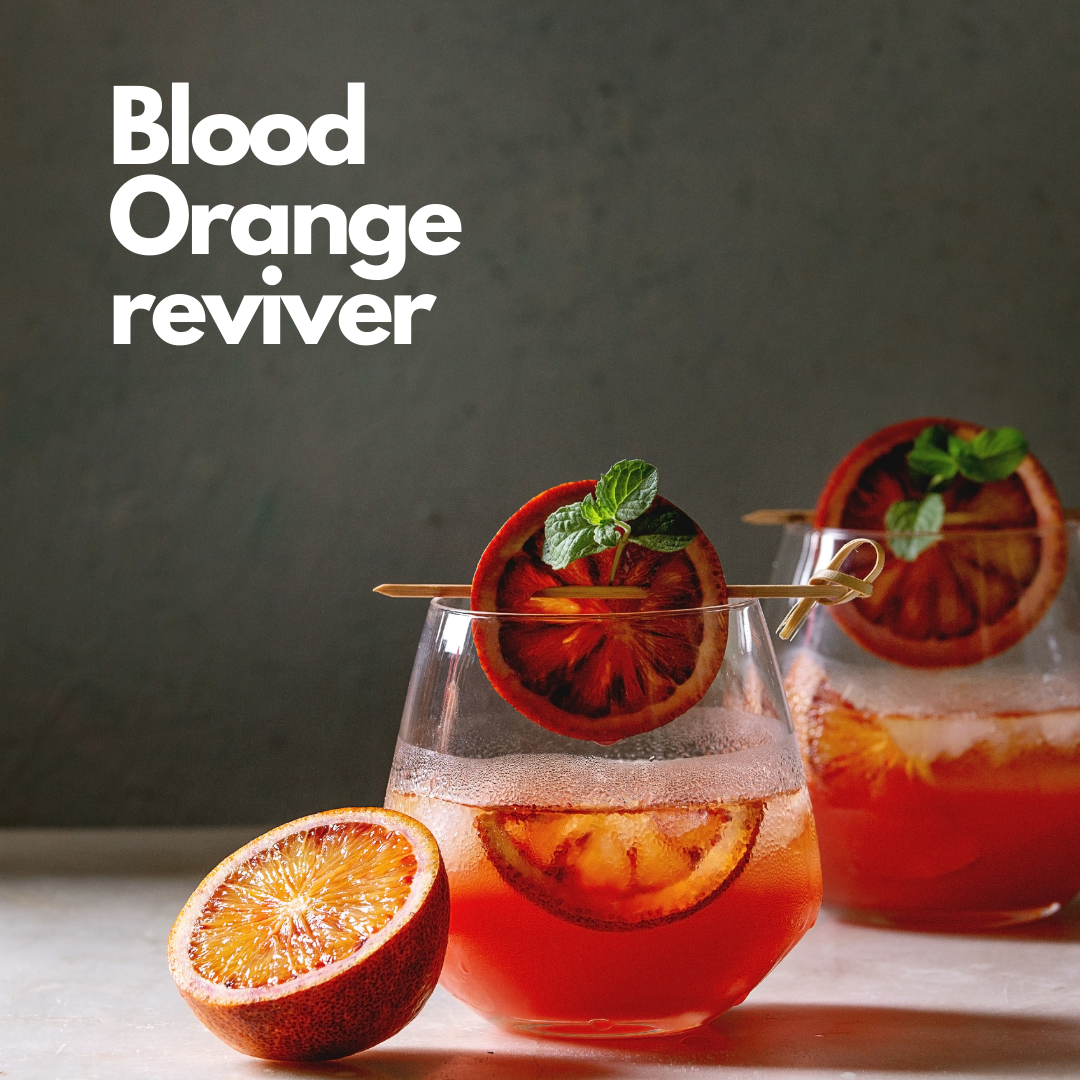 Blood orange reviver mocktail