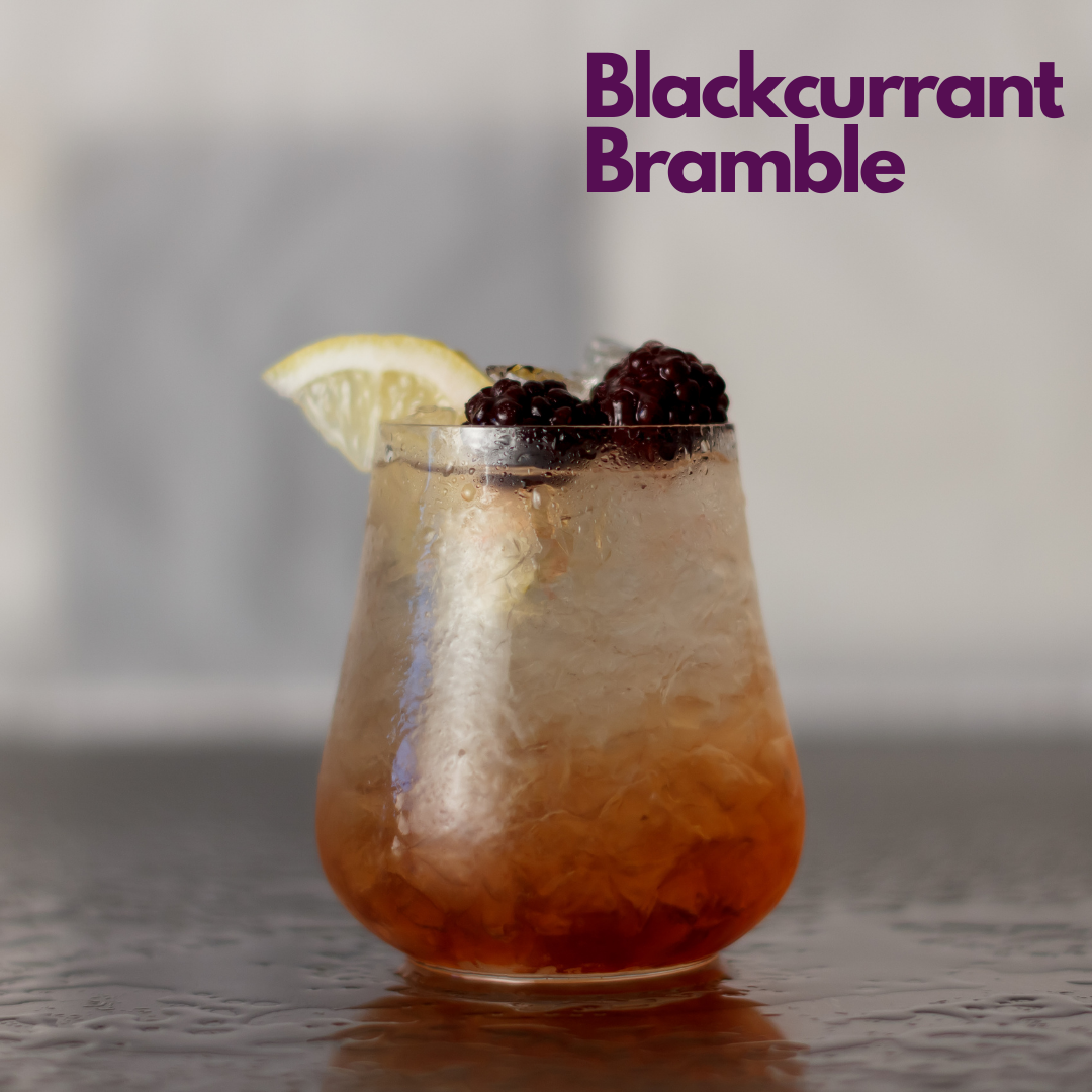 Blackcurrant bramble cocktail