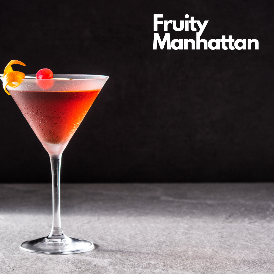 Fruity Manhattan cocktail