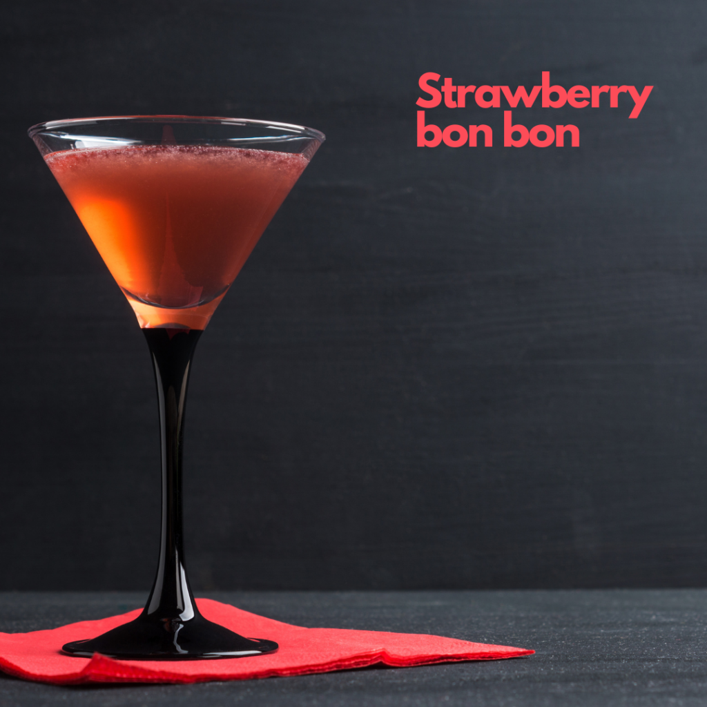 Strawberry bon bon cocktail