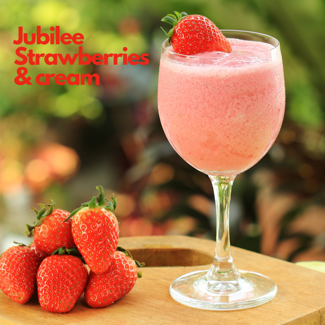 Jubilee Strawberries & cream cocktail
