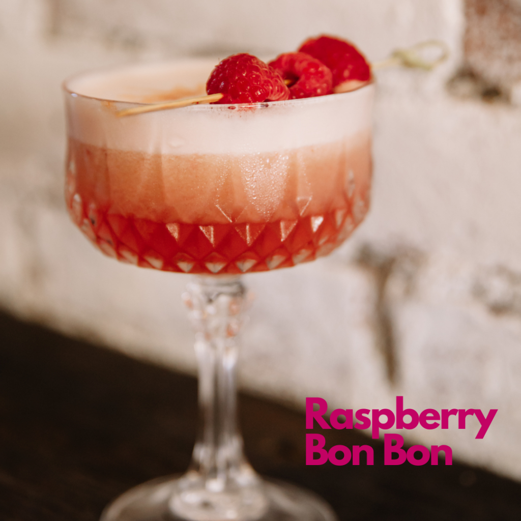 Raspberry bon bon cocktail