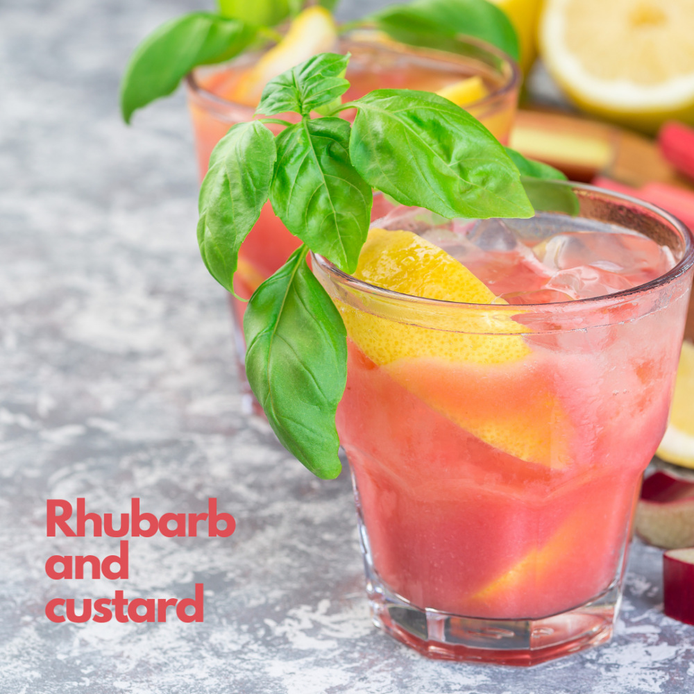 rhubarb and custard cocktail