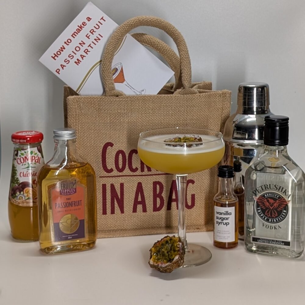 Passionfruit Martini Cocktails in a bag ( serves 4)